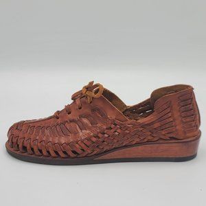 Vintage QualiCraft Lace up huarache Leather shoes